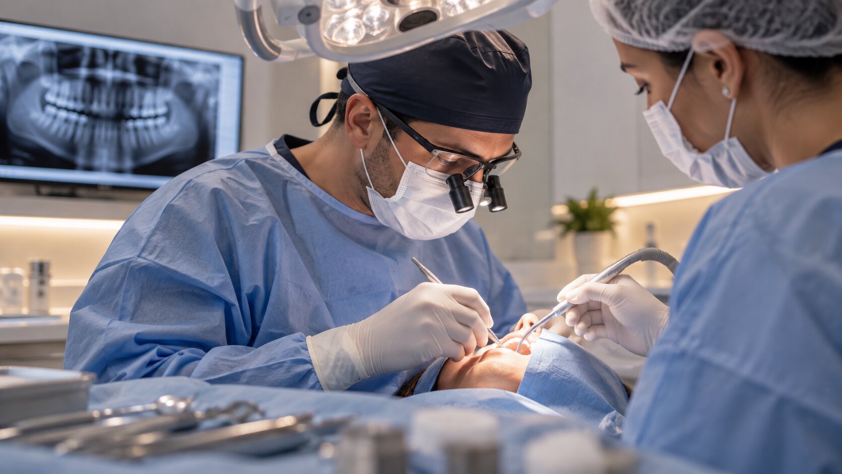 Imagem de apoio sobre cirurgias odontológicas