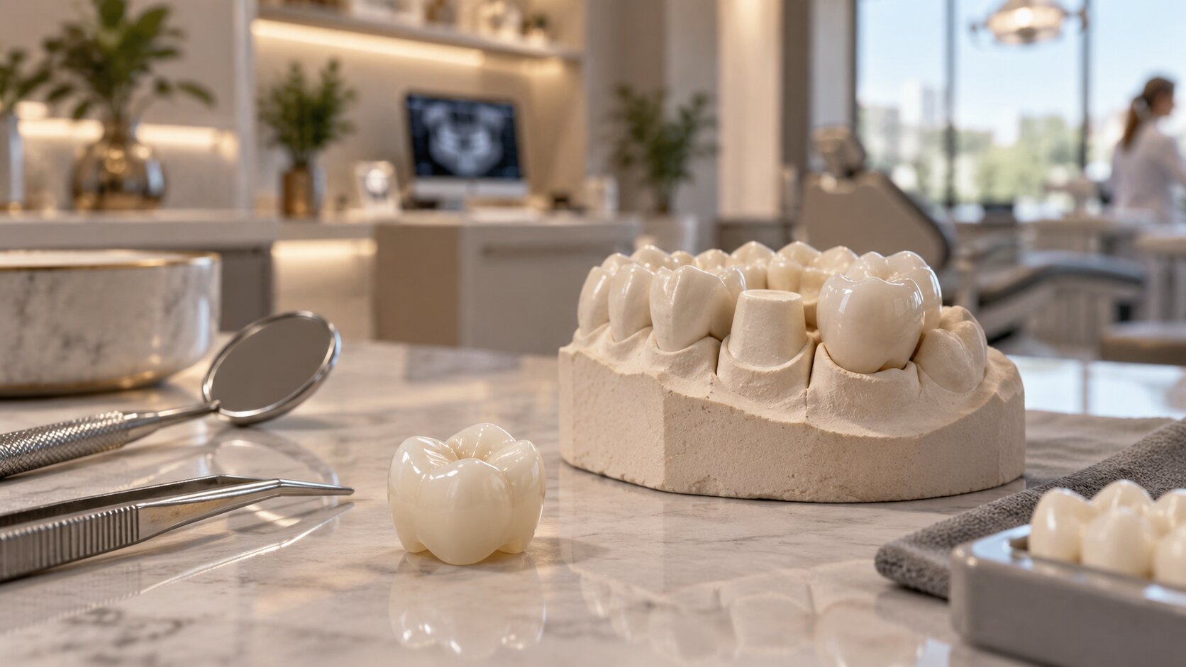 Imagem de apoio sobre coroas de porcelana na Bela Vista